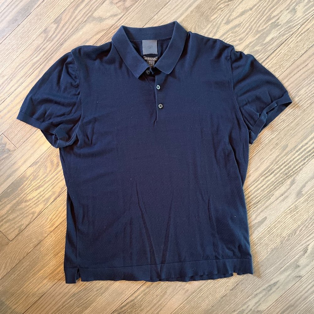 H&M Men's XL Formfitting Polo | Navy Blue | Great Condition